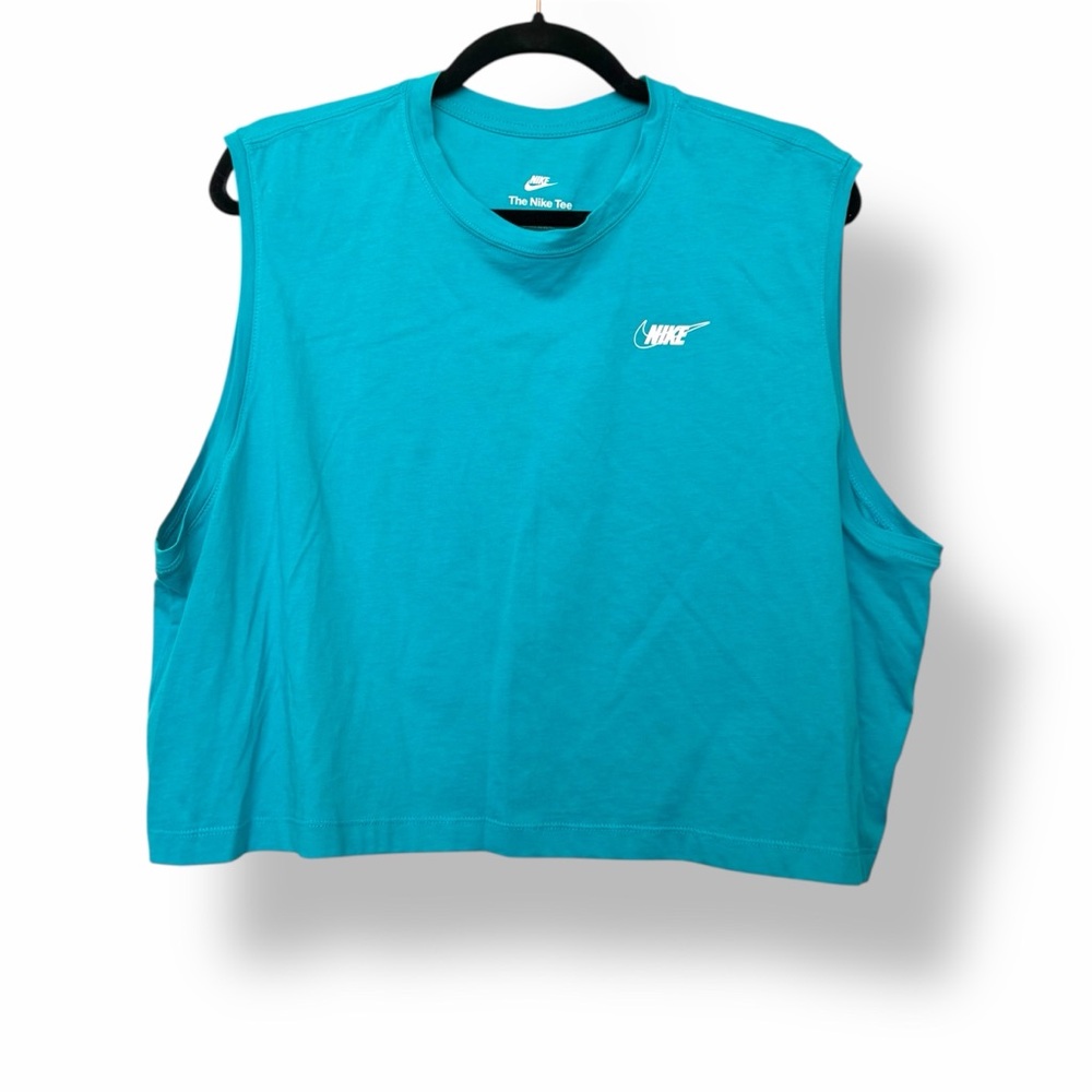 Nike Swoosh Logo Tank Top Blue - Picture 3 of 7